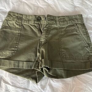 Olive Green Women's Shorts